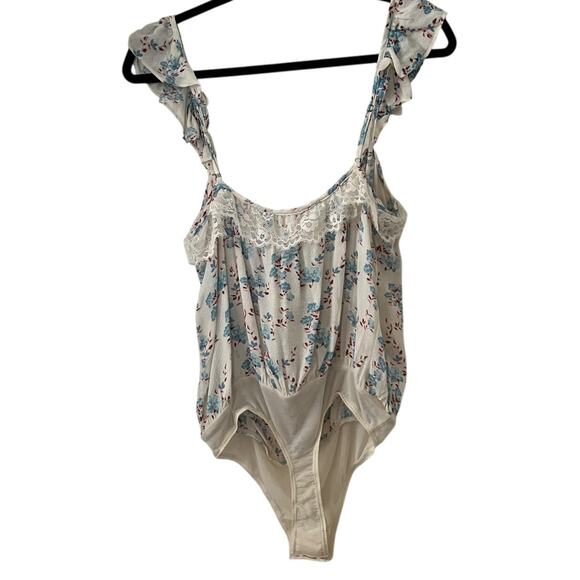 Free People Intimately Free Take It Away Bodysuit In Ivory Combo Size Small - Picture 4 of 12